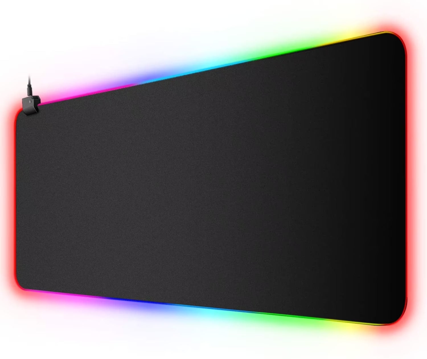 Extended RGB Gaming Mouse Pad Large Glowing Led Soft Mouse Pads Oversized Mousepad, Non-Slip Rubber Base Computer Keyboard Pad Mat 35.4X15.7Inches Large Gaming Pad, Waterproof
